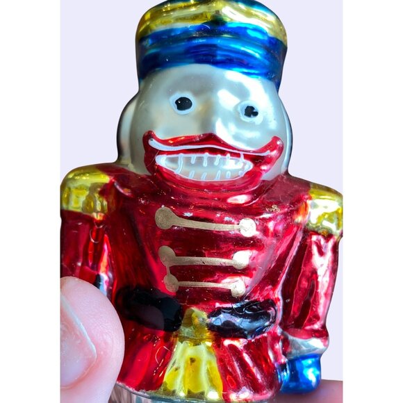 Set Of 3 Hand-Painted Glass Christmas Ornaments Nutcracker Gingerbread Snowman C - Picture 6 of 16